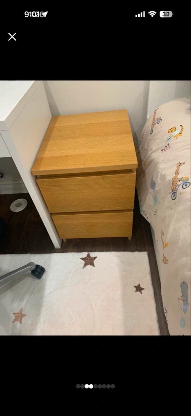IKEA MALM 2-drawer nightstand - photo 2