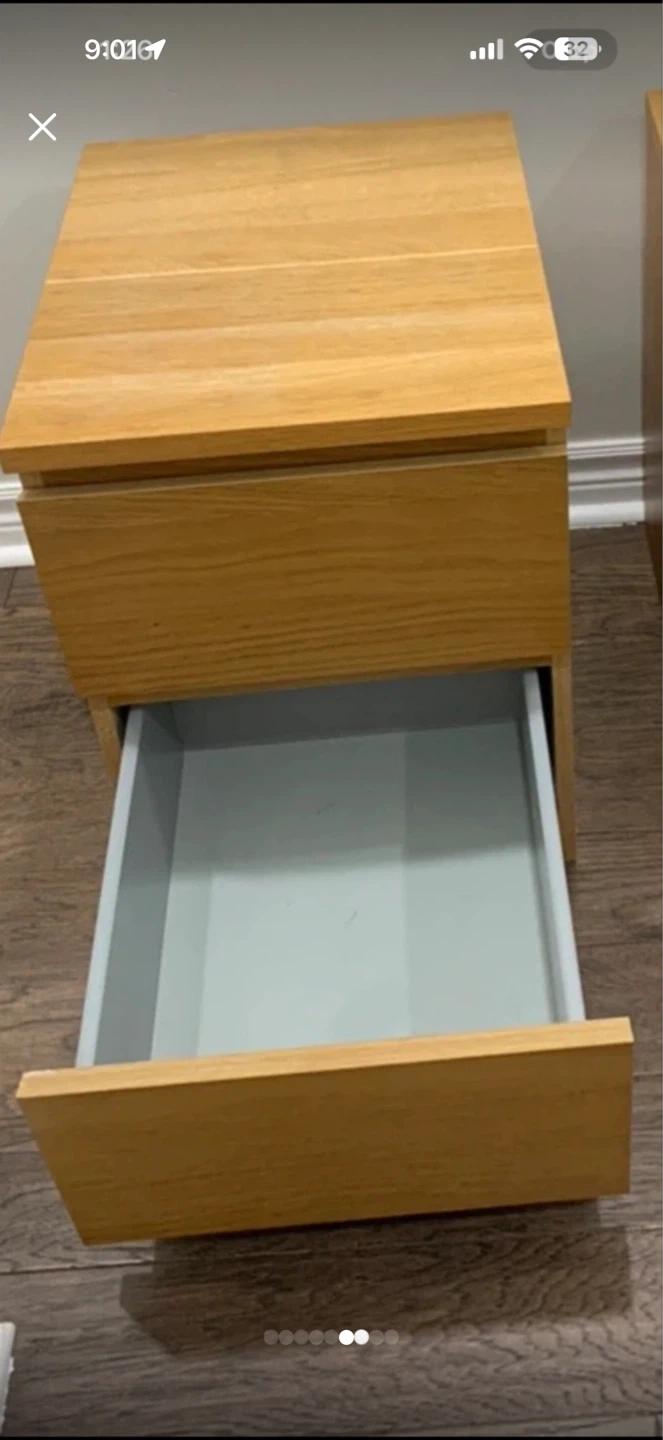 IKEA MALM 2-drawer nightstand - photo 3
