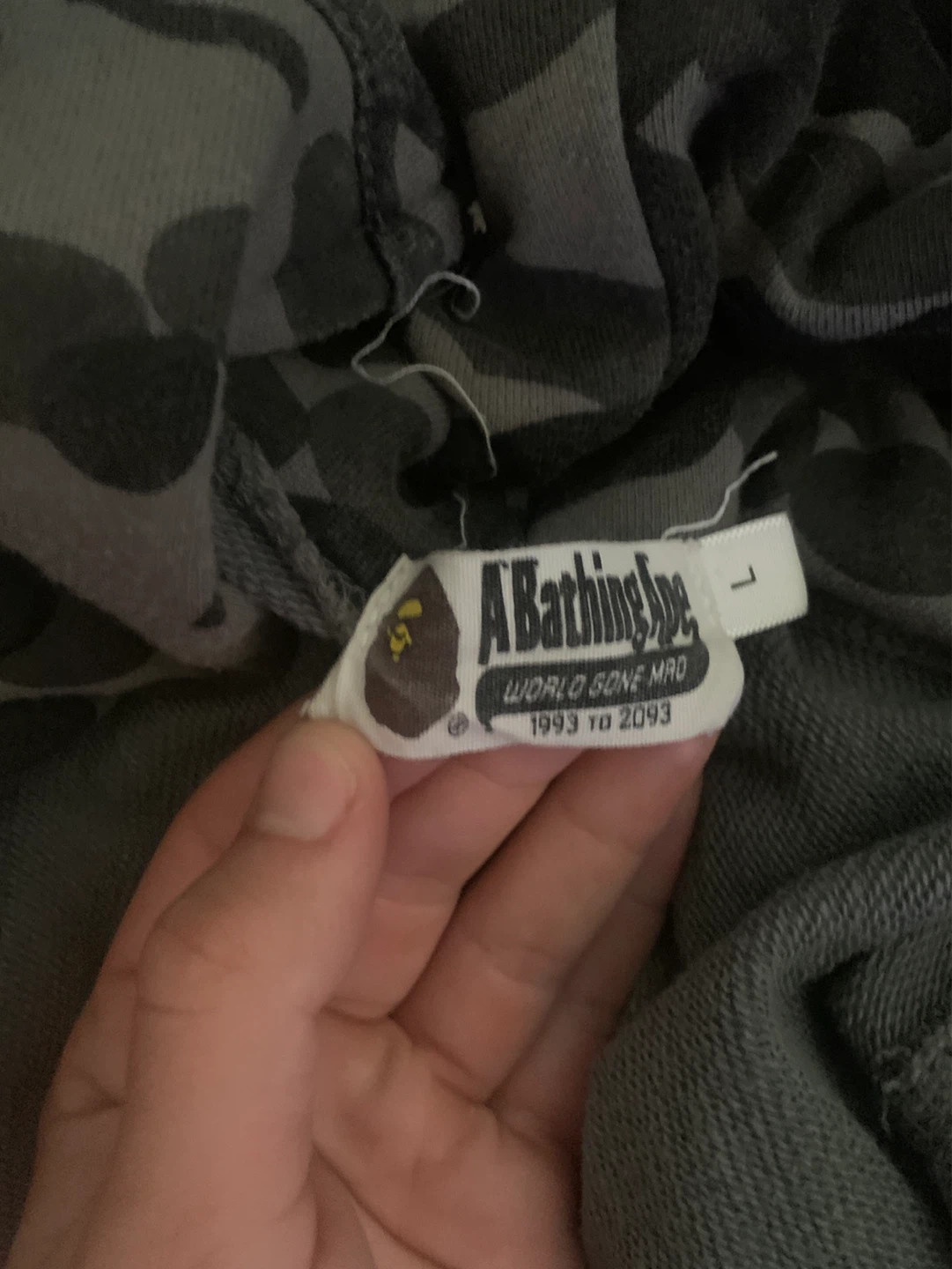 Large ABC Camo Bape Hoodie - photo 5