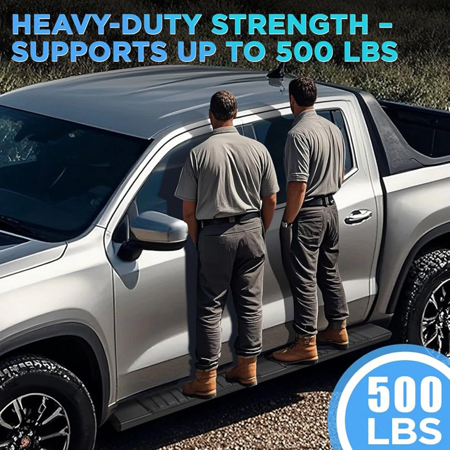 PZ Black/ Chrome Alloy Running Boards - Ford F150 - BN - photo 3