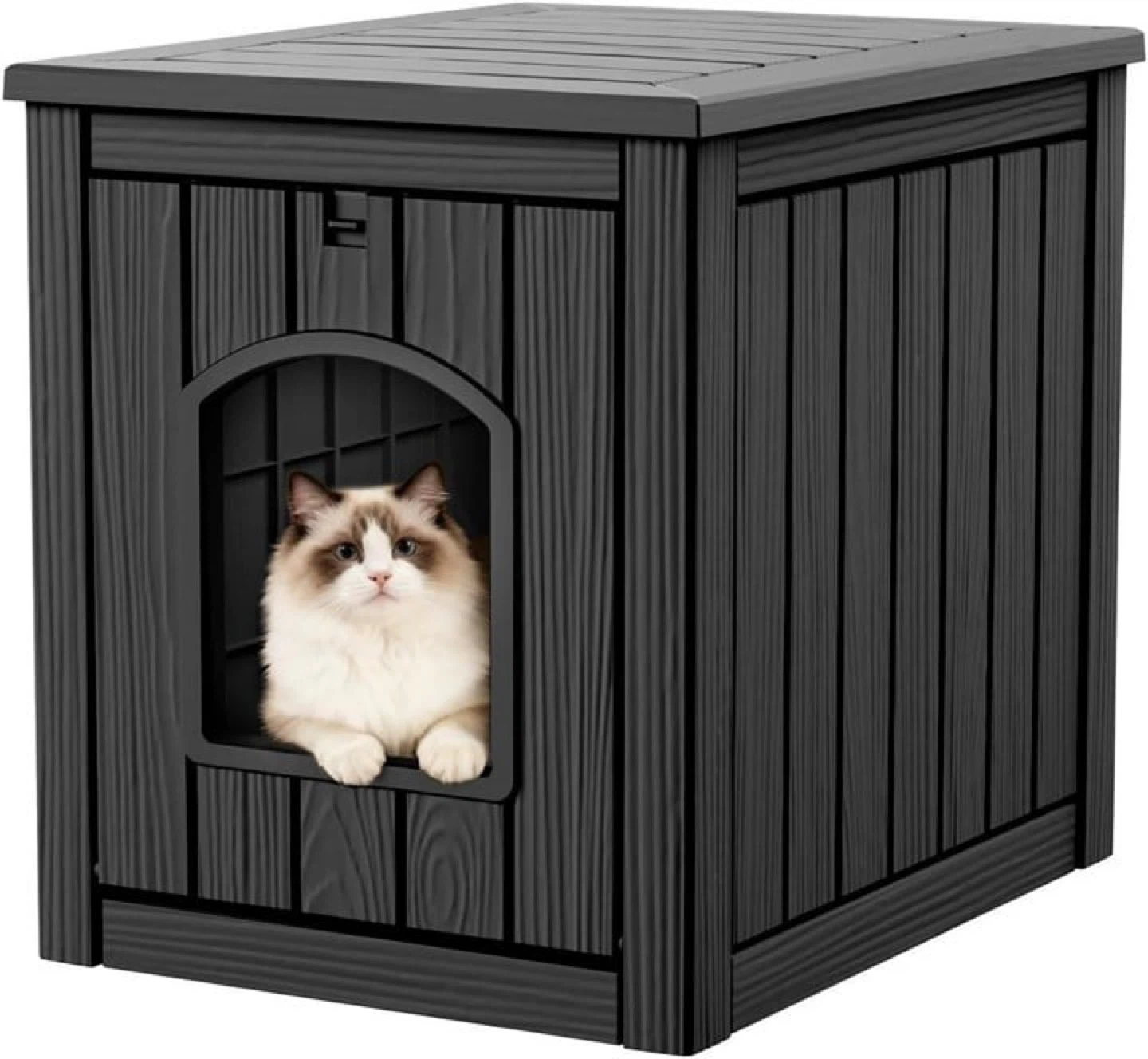 Brand new litter box enclosure Waterproof Resin Pet House - photo 3
