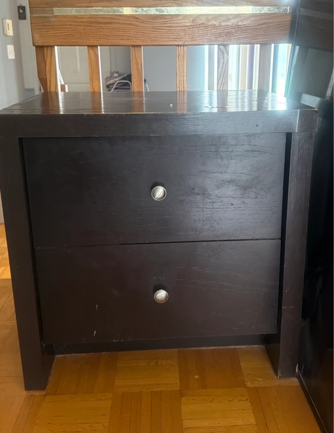 Dark Brown Wooden Dresser