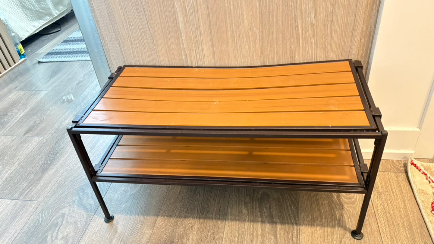 2-Tier Shoe Rack Bench