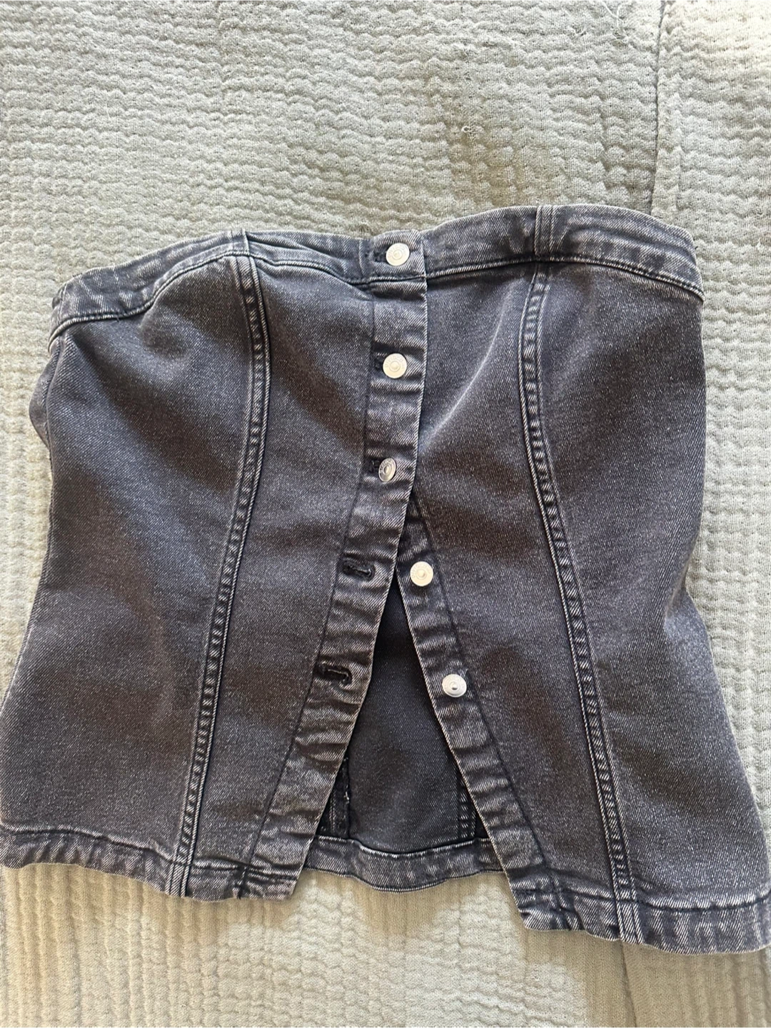 Denim bandeau top