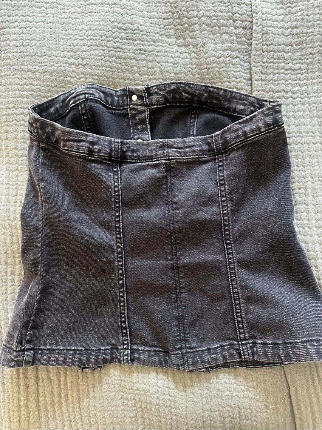 Denim bandeau top - photo 3