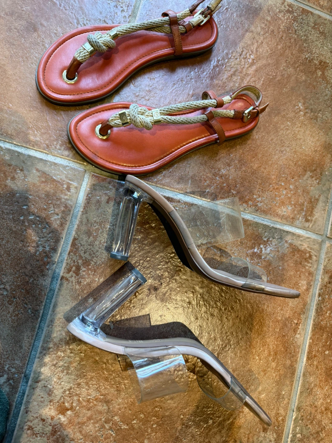 Michael Kors & Zara Clear Heeled Sandals - photo 3