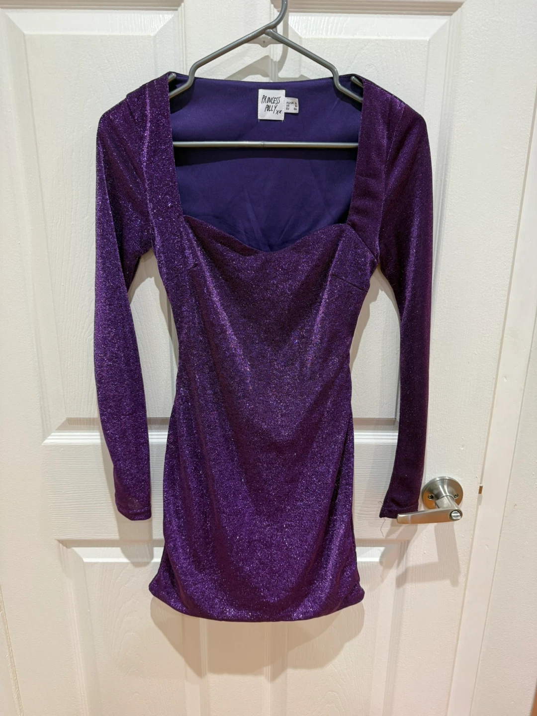 Purple Sparkle Mini Dress