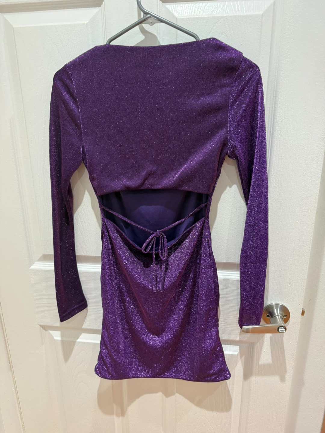 Purple Sparkle Mini Dress - photo 3