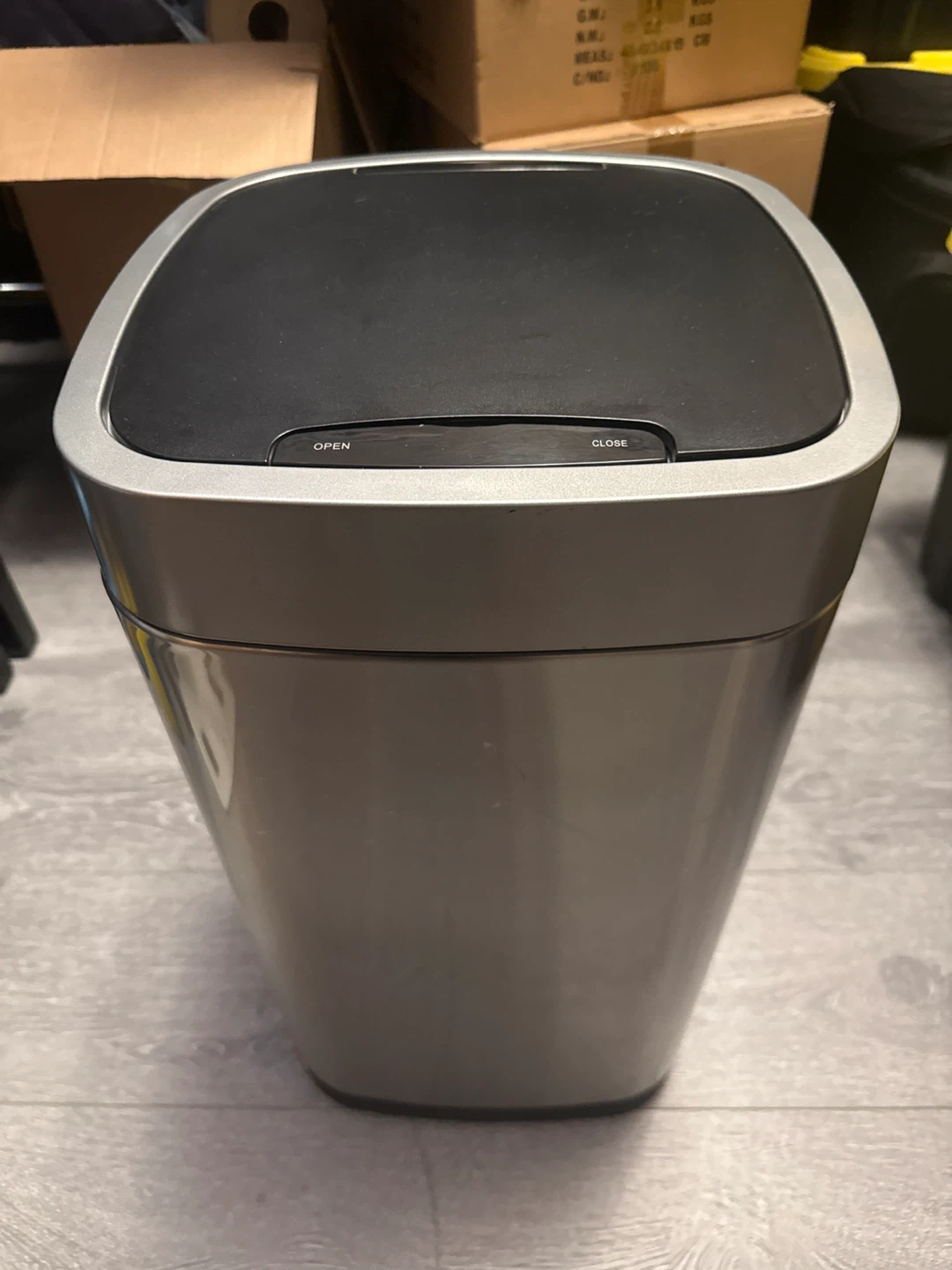 Grey Automatic Sensor Trash Can