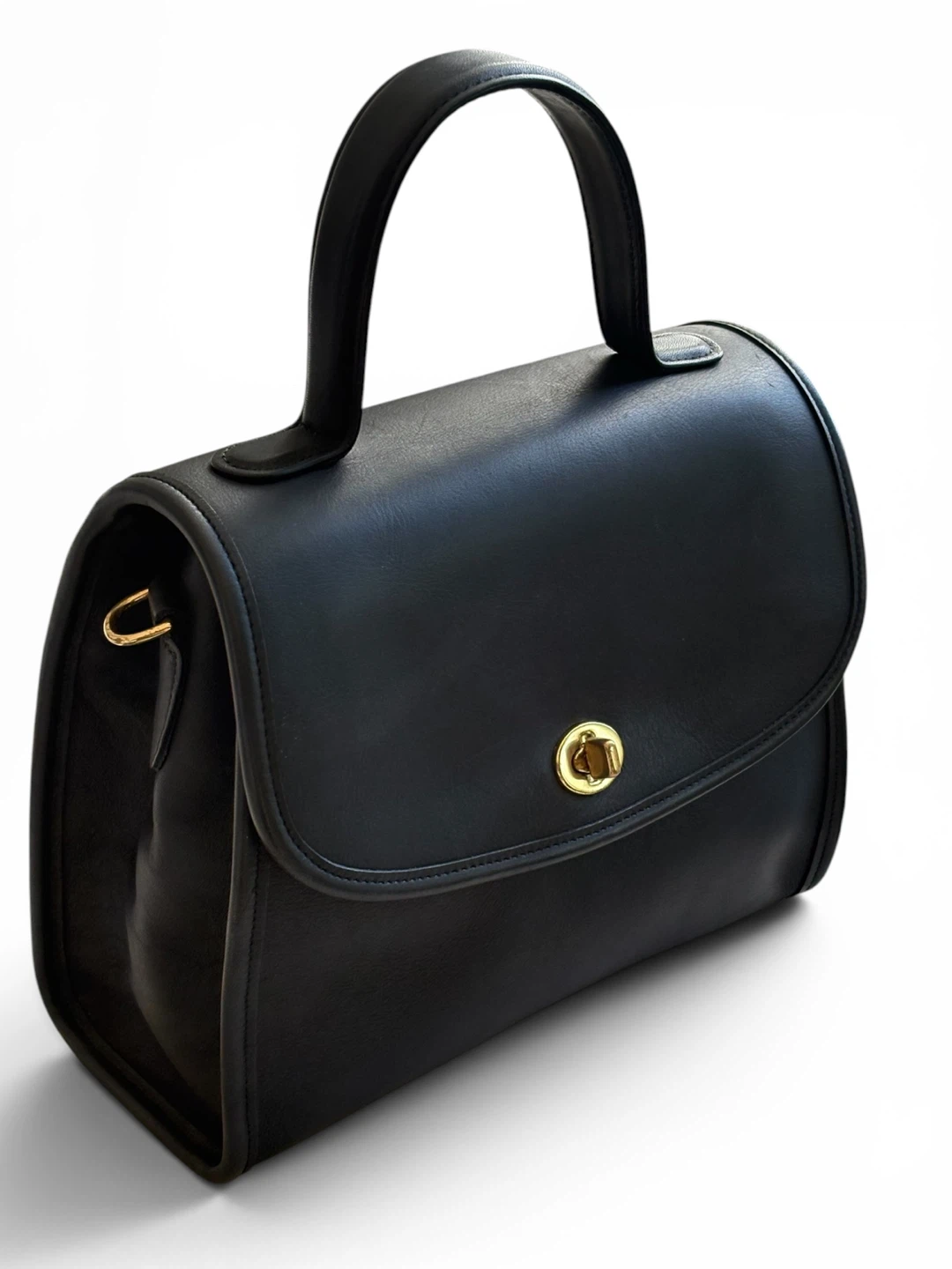 VintageCoach Manor  Black Leather Handbag - photo 2