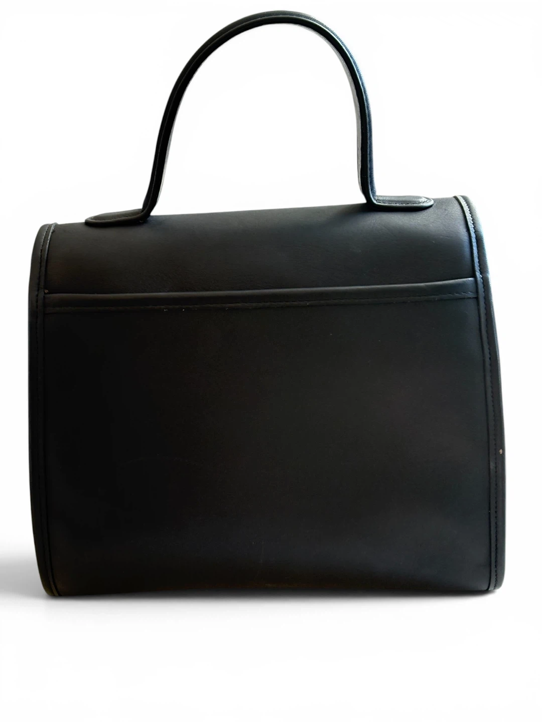 VintageCoach Manor  Black Leather Handbag - photo 5