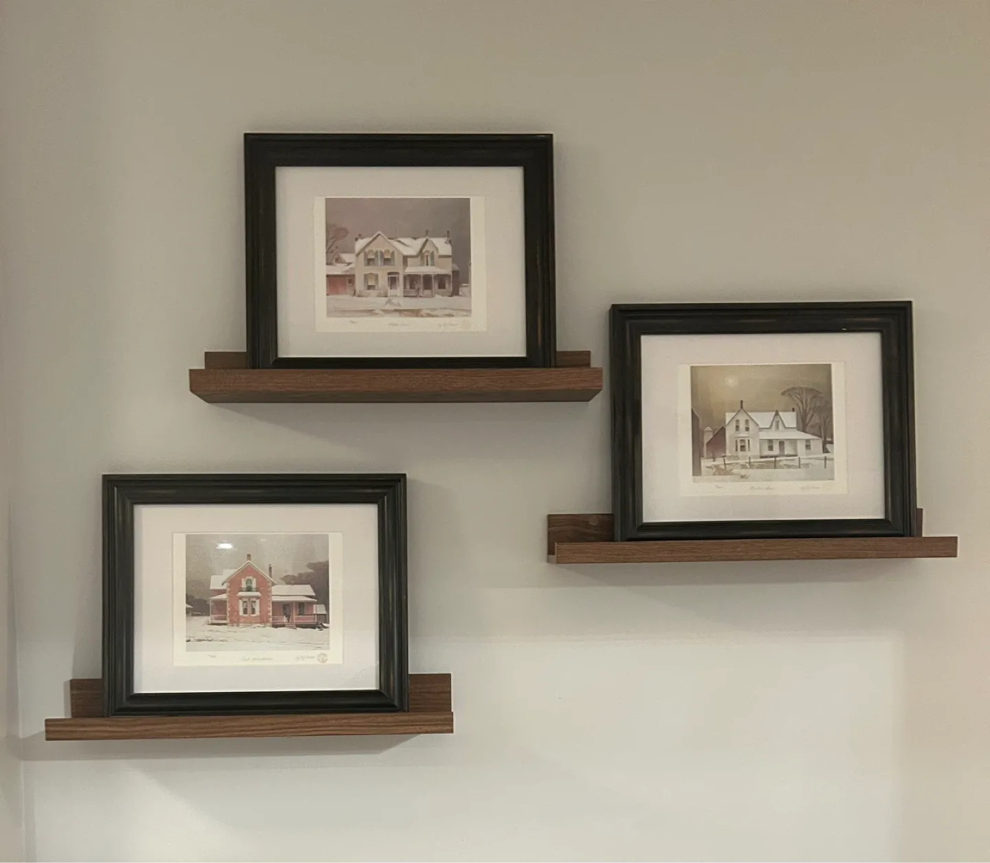 Set of 3 Framed Art Prints -  by A.J Casson