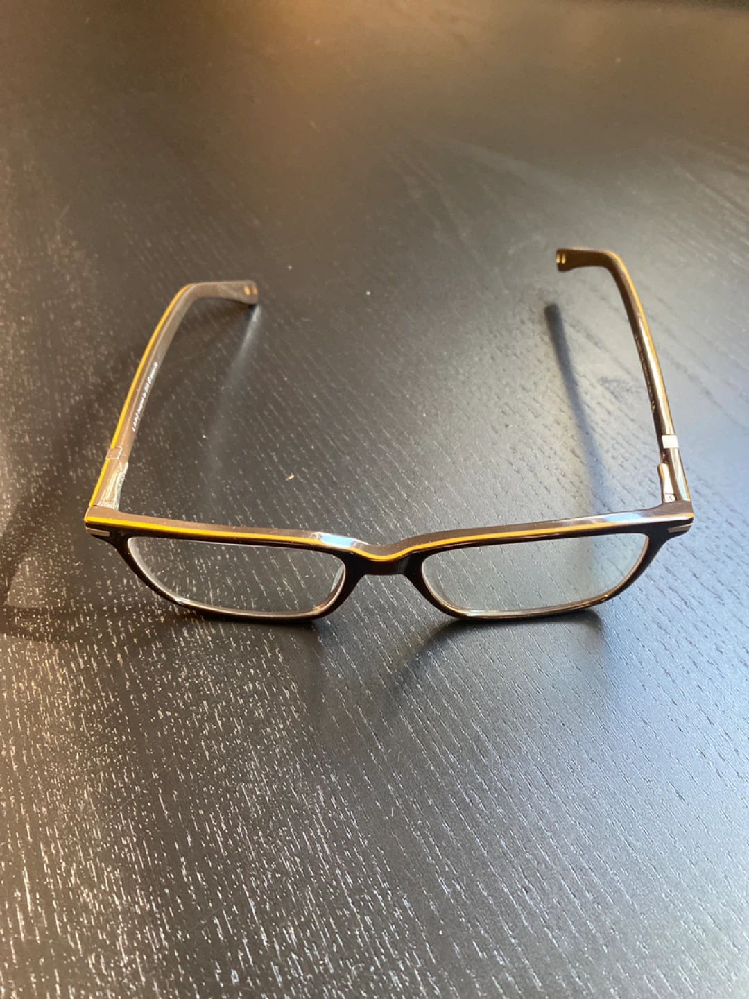 Brown & Gold Eyeglasses with Case - photo 3