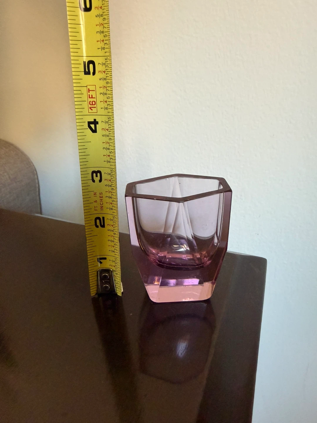 Venetian Murano Small Pink Glass Vase - photo 3