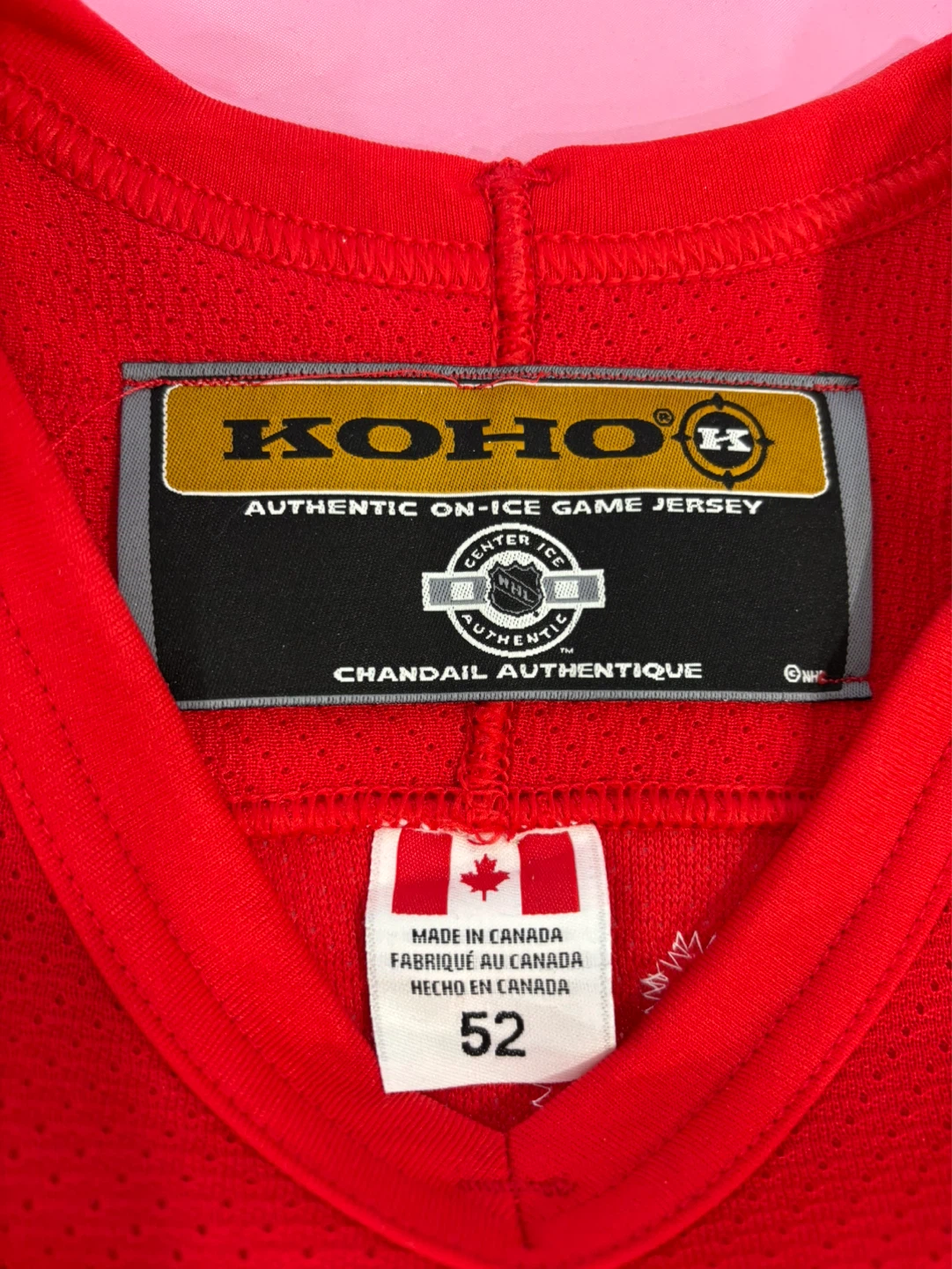 Koho Authentic On-Ice Game Jersey - Red - Size 52 - photo 2