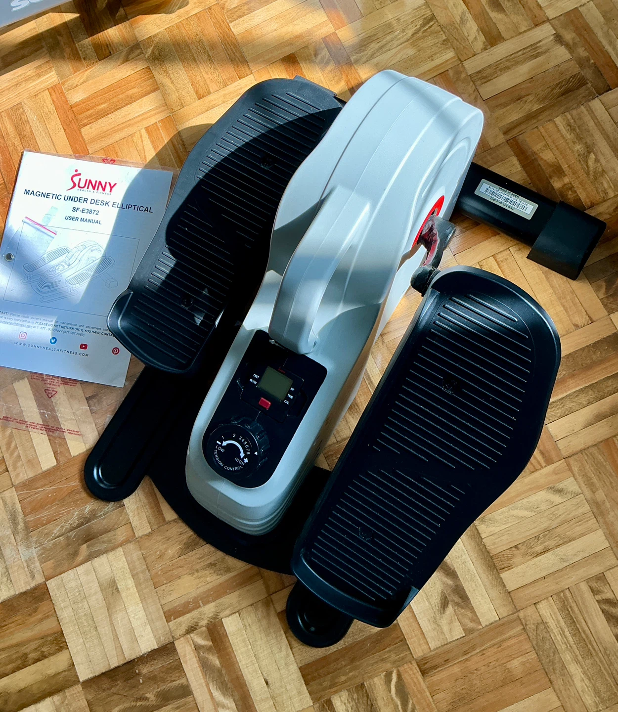 Sunny Under Desk Elliptical Exercise Machine – Like New - photo 2