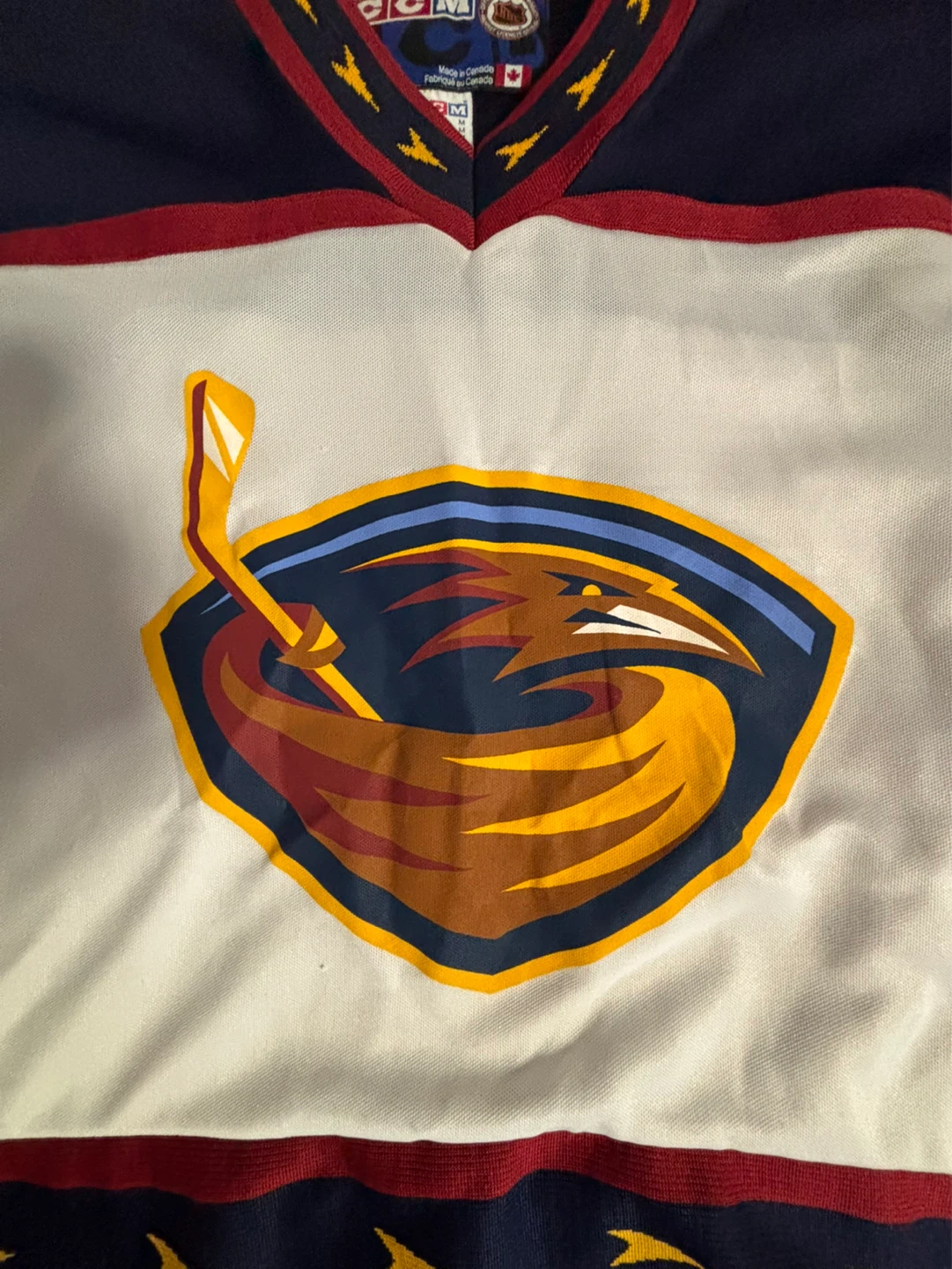 CCM Atlanta Thrashers Hockey Jersey Size Medium - photo 2
