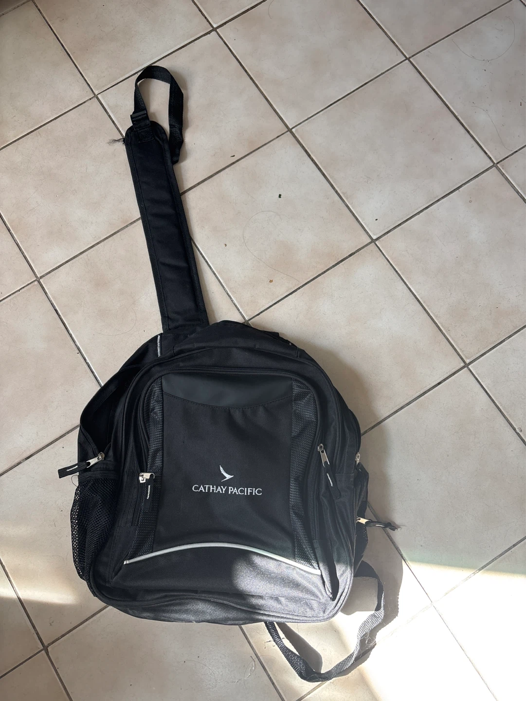 Cathay Pacific Black Backpack