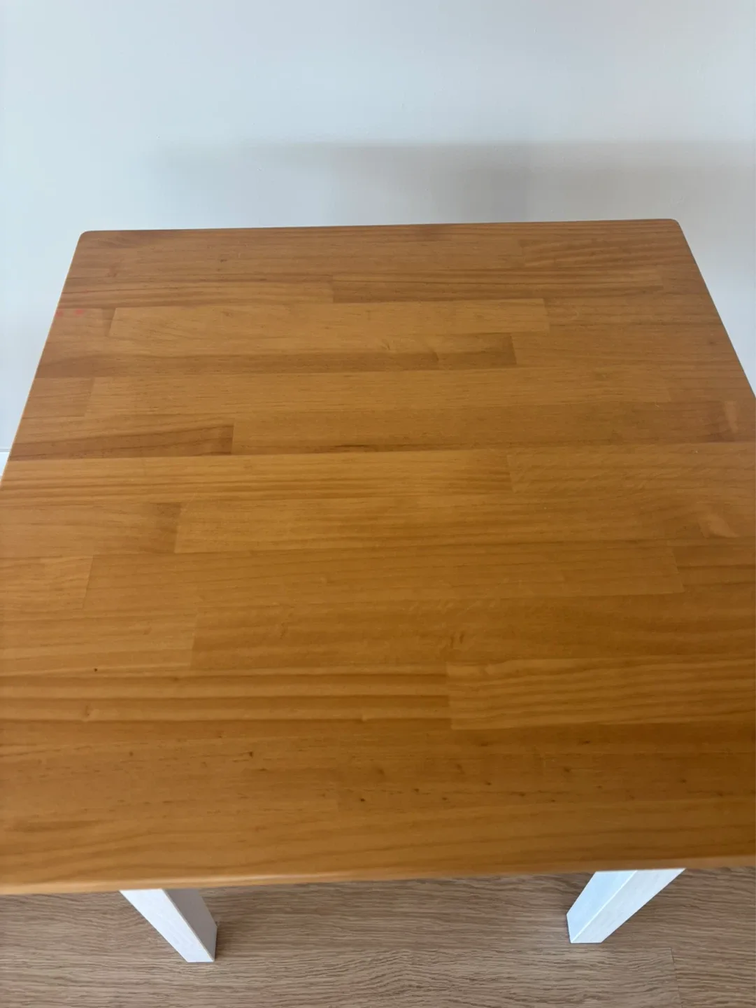 Wooden Table with White Legs - photo 3
