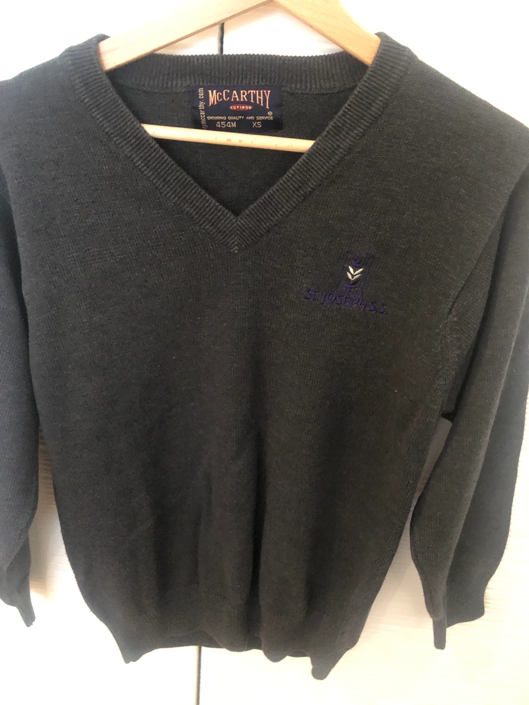 McCarthy V-neck Sweater - Grey - Size XS