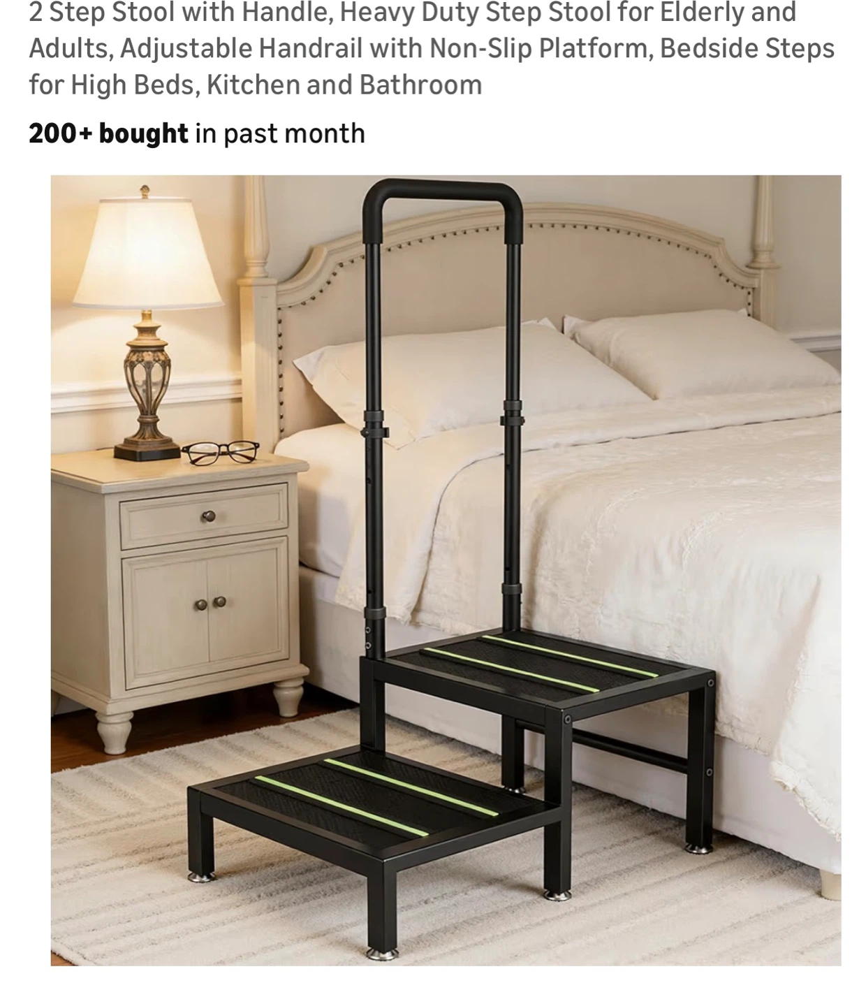 2 Step Stool with Handle for Elderly and Adults S2S