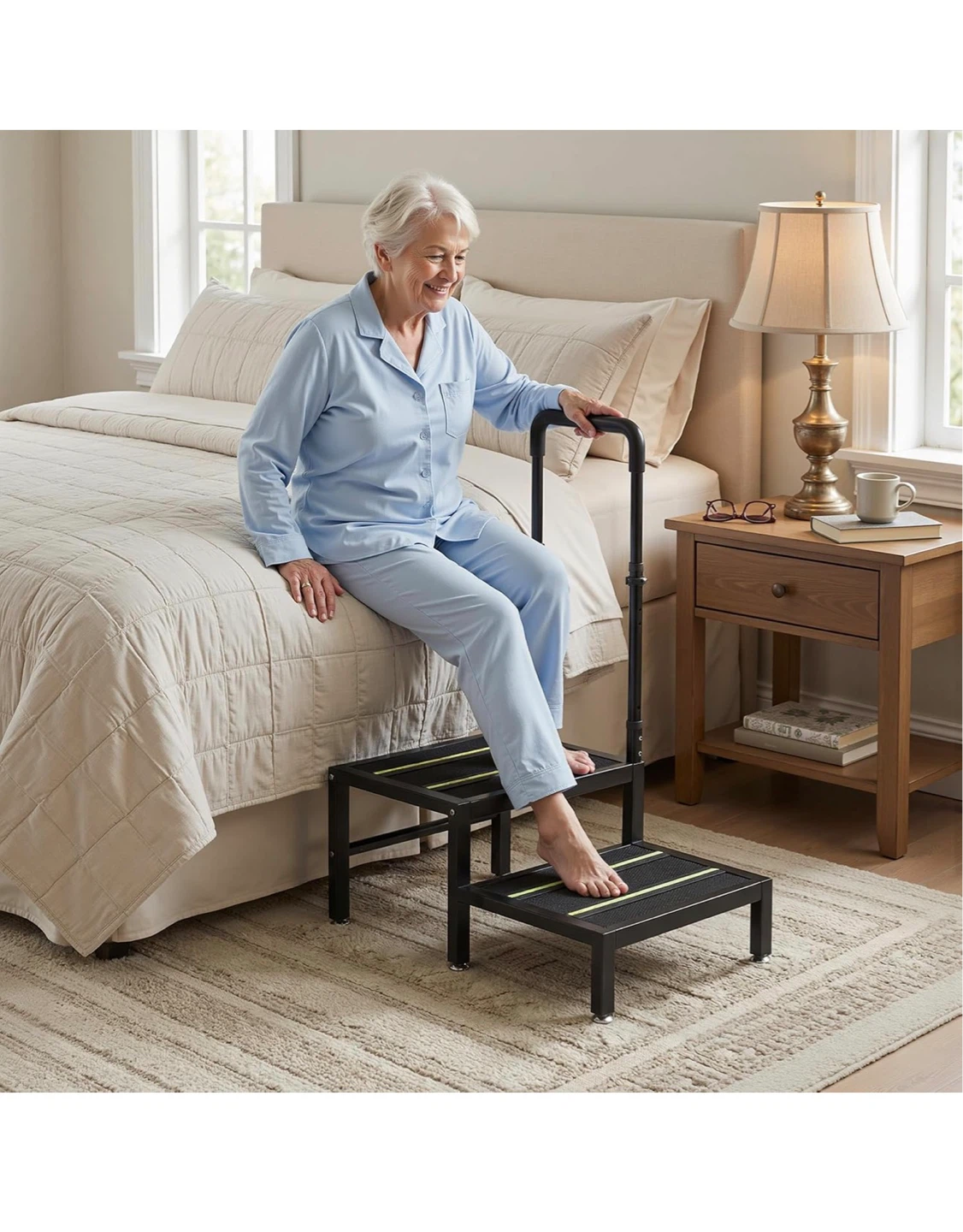 2 Step Stool with Handle for Elderly and Adults S2S - photo 3