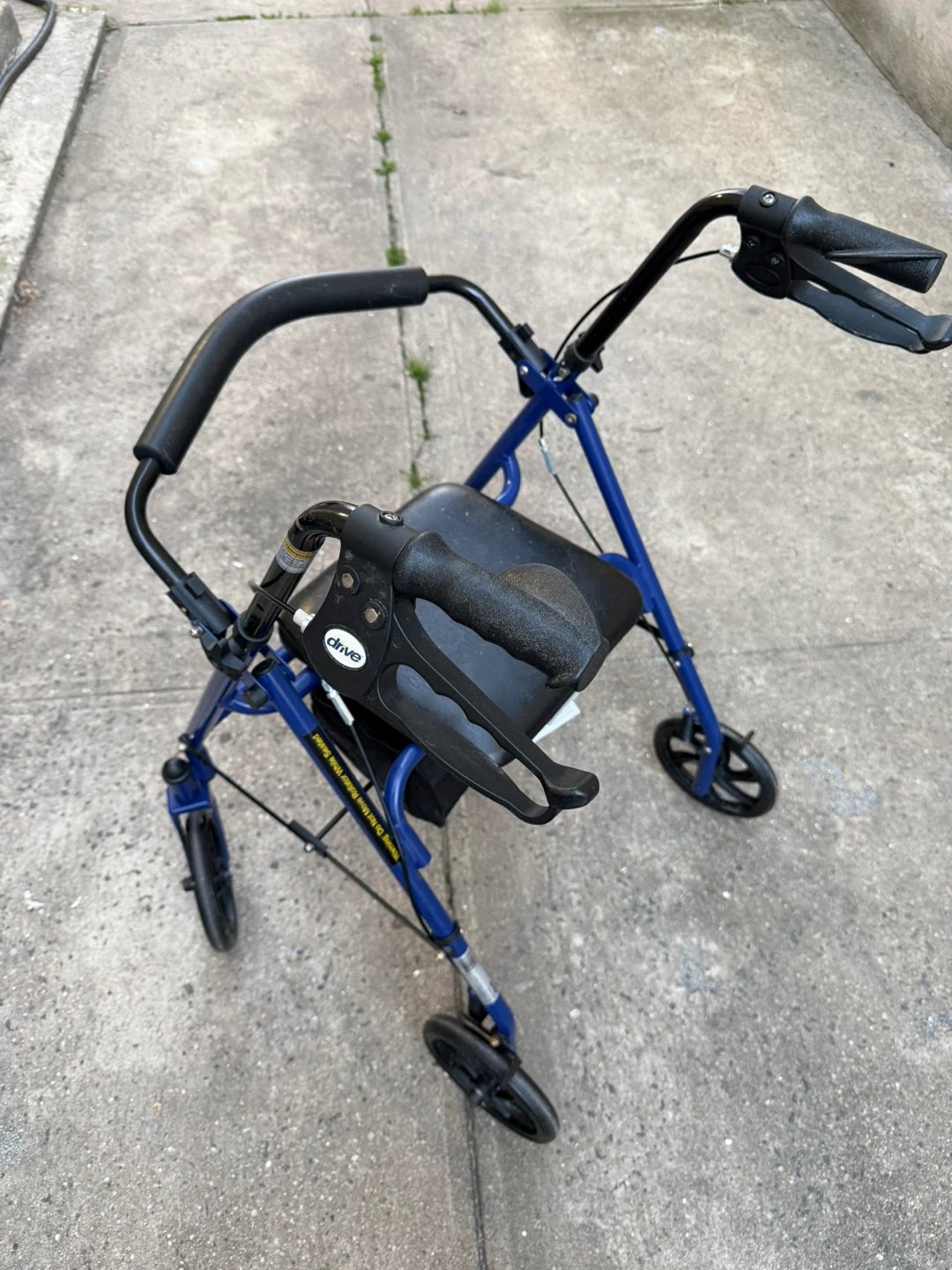 Drive Medical Blue Rollator Walker with Seat - photo 2