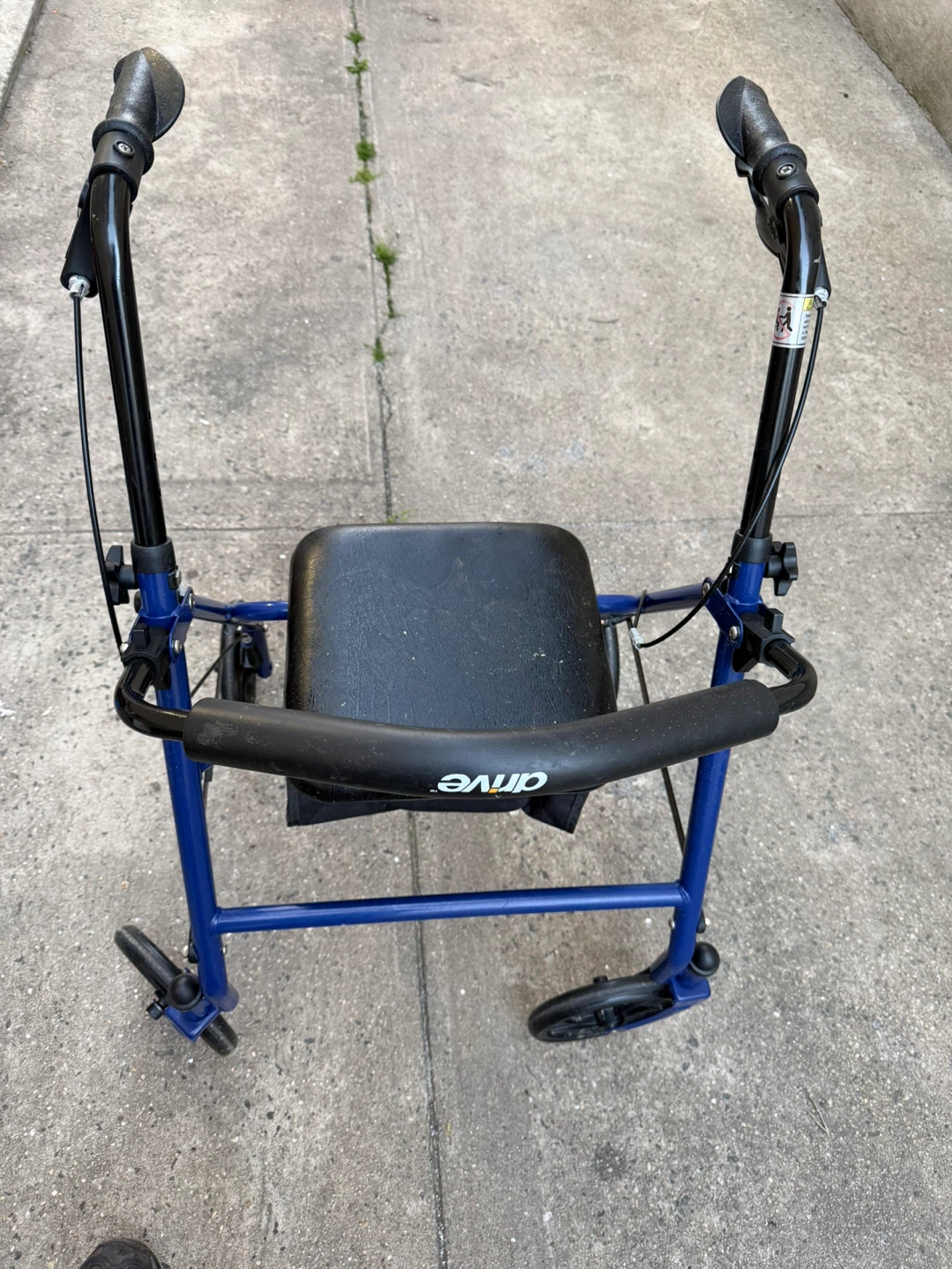 Drive Medical Blue Rollator Walker with Seat