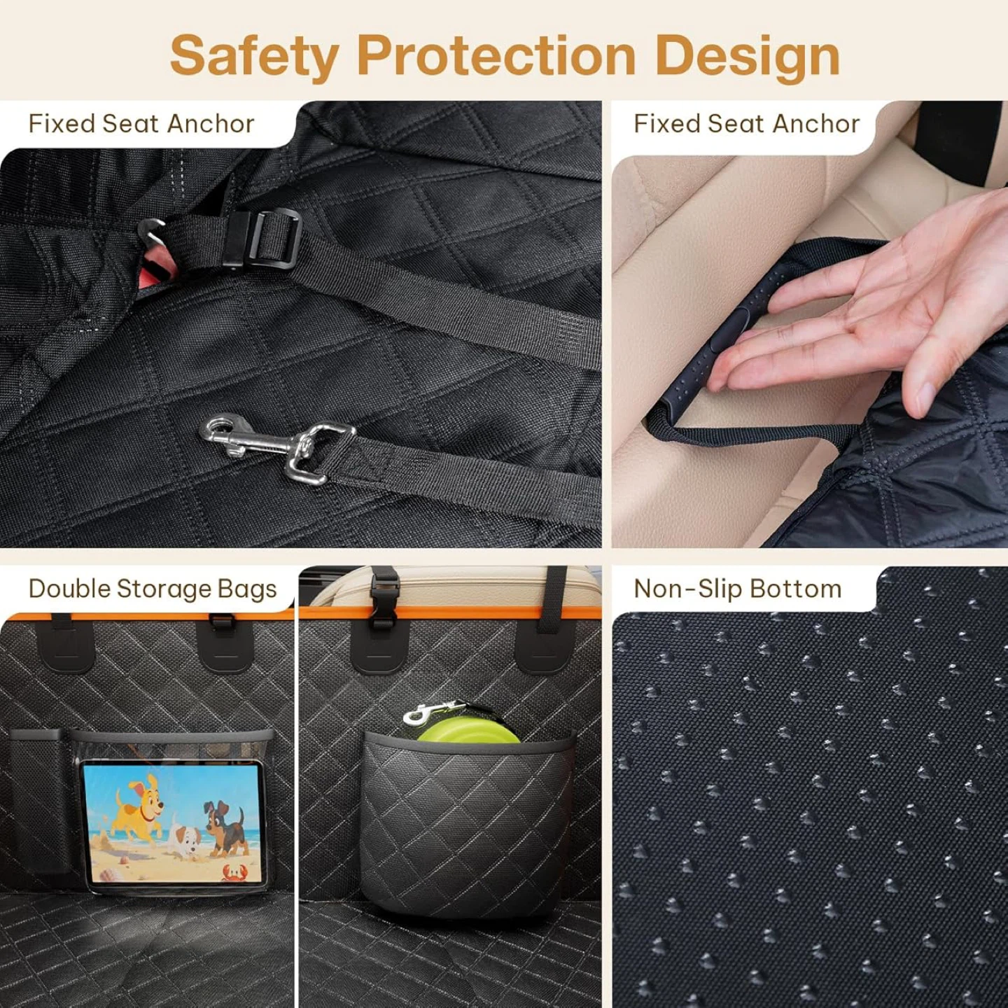 Pecute Dog Car Seat Cover For Back Seat - BNIB - photo 5