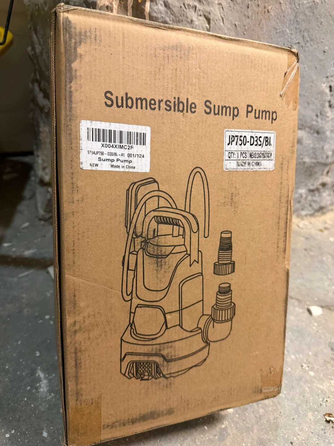 Submersible Sump Pump JP750-D3S/BL