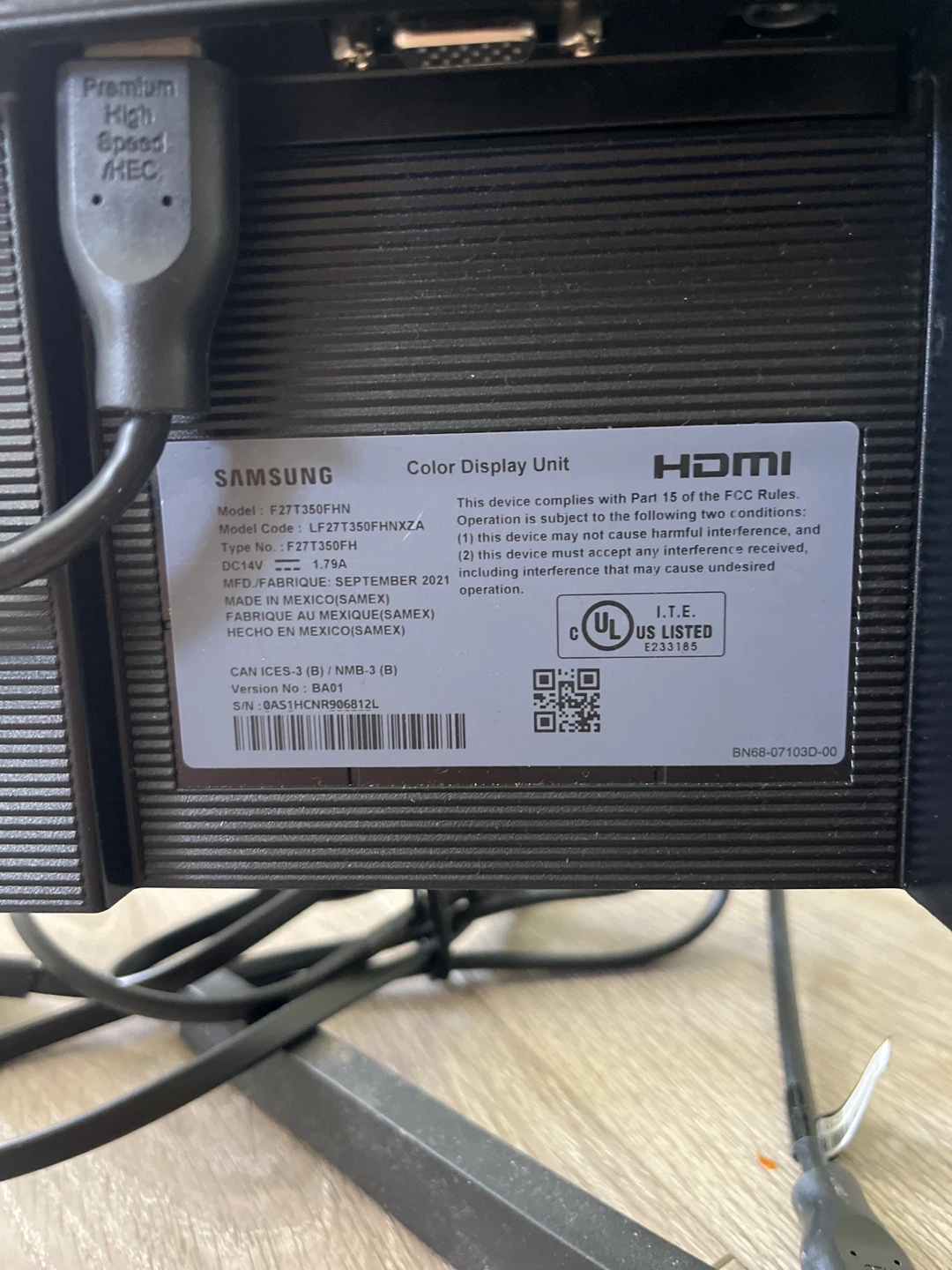 Samsung 27" Monitor - F27T350FH - photo 3