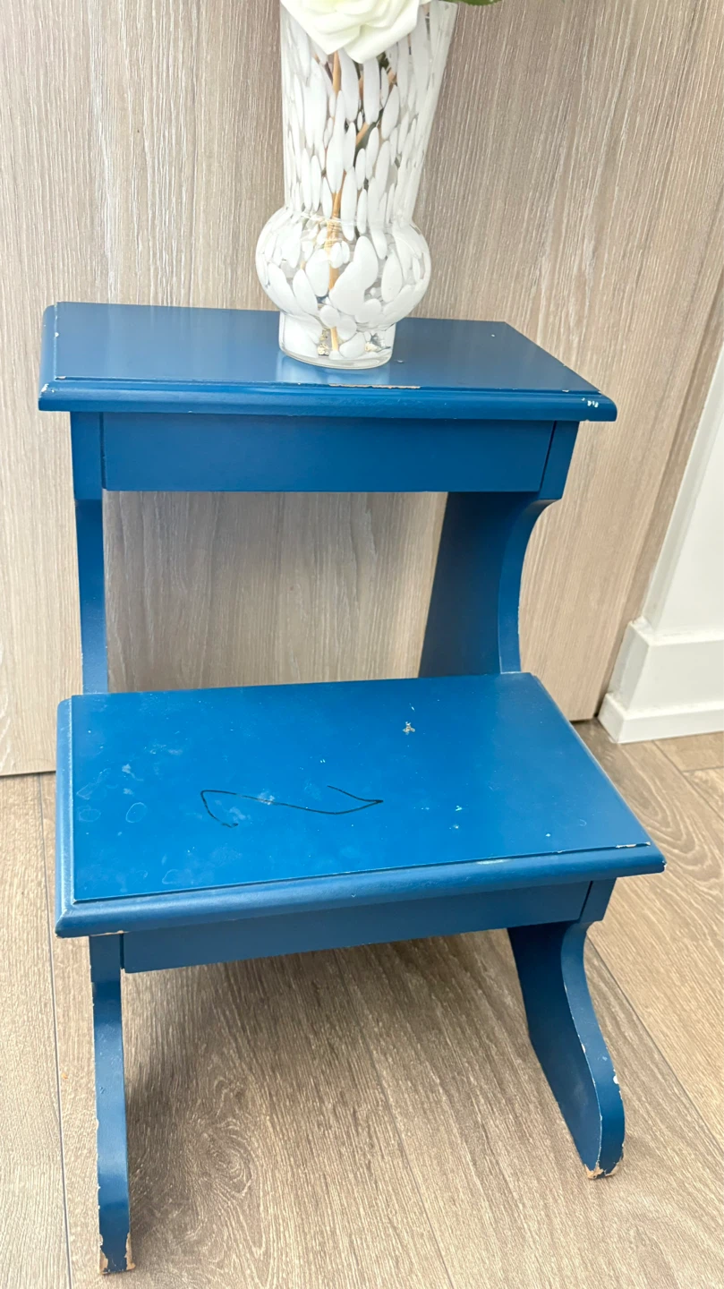 Blue Wooden Step Stool - photo 5