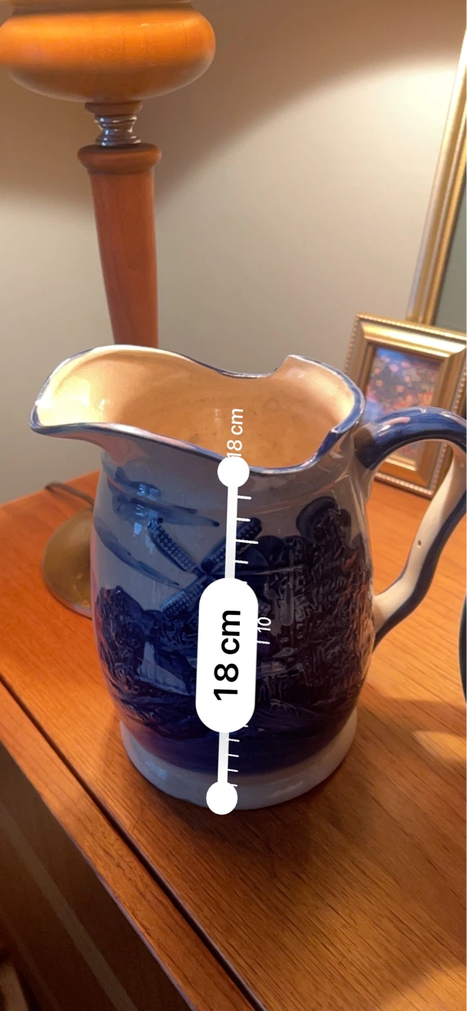 Vintage Blue and White Delft-style Pitcher - photo 3
