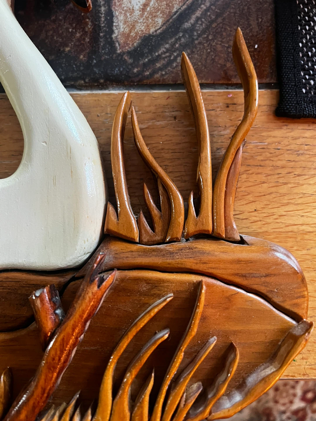 Wooden Swan Wall Art - 28 cm - photo 4
