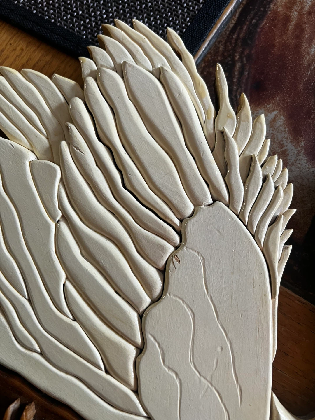 Wooden Swan Wall Art - 28 cm - photo 3