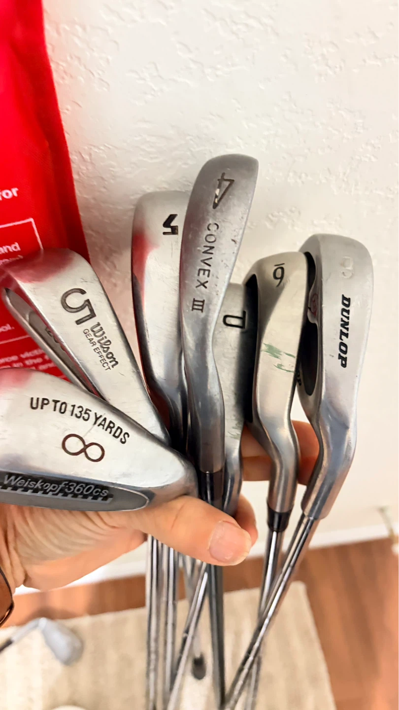 Set of Golf Clubs - Wilson, Dunlop, and Convex III