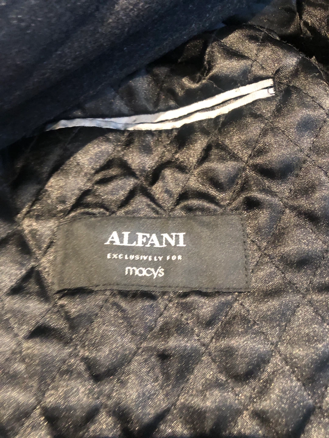 Alfani Men's Charcoal Wool Blend Jacket