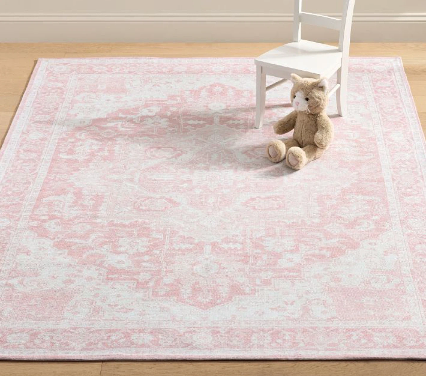 5x8’ - Ellington Recycled Washable Rug (Blush)