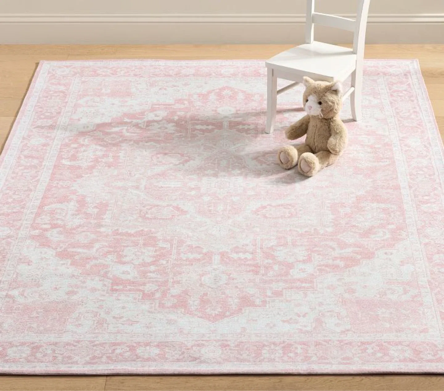 5x8’ - Ellington Recycled Washable Rug (Blush)