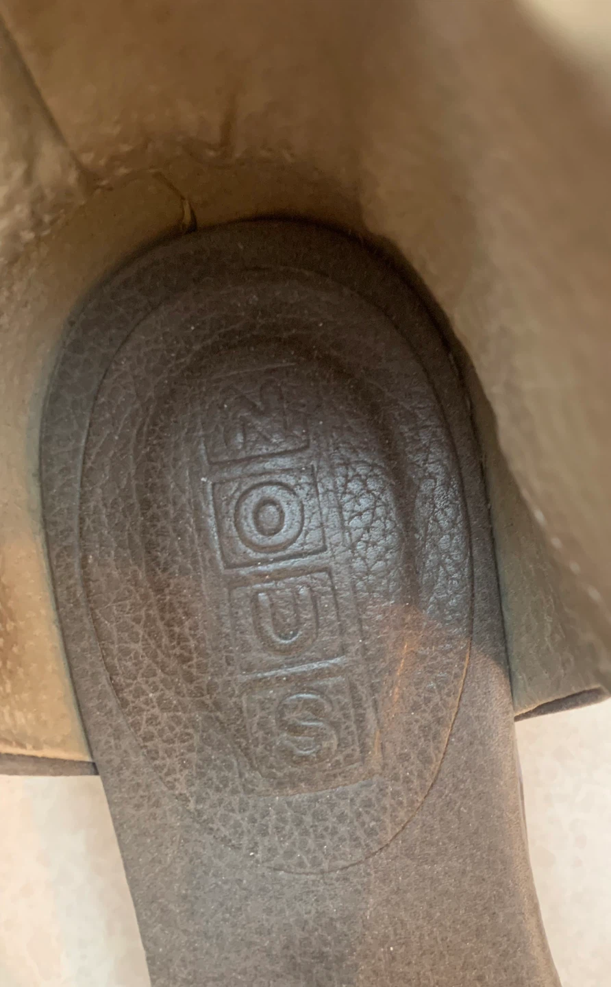 Nous Shoes Grey Leather Strappy Sandals Size 36 Made in Spain - photo 3