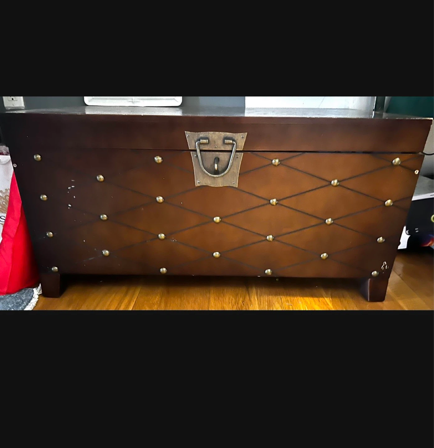 Wooden Storage Chest Trunk - photo 2