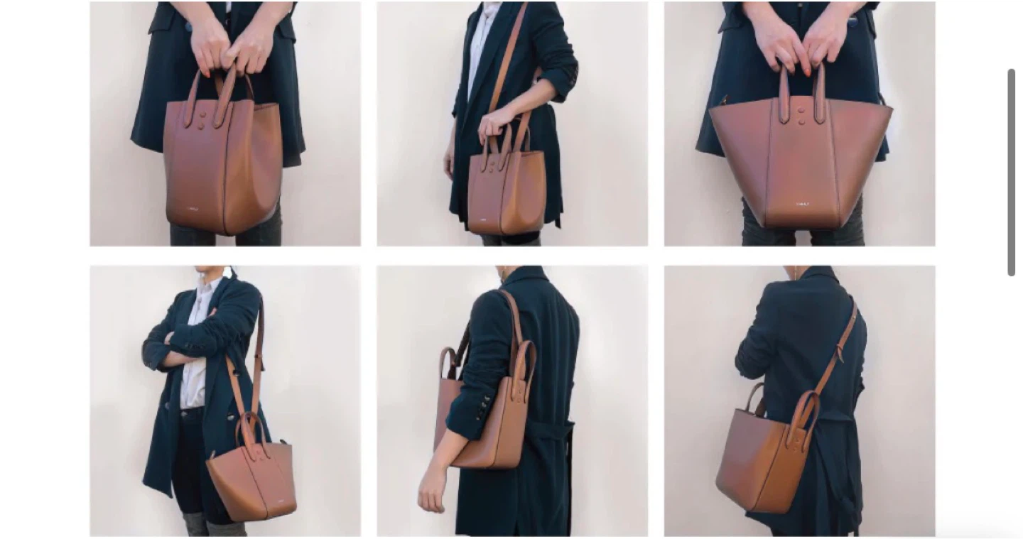 XNIHILO Tote Bag - Tan and Cream Canvas - photo 2