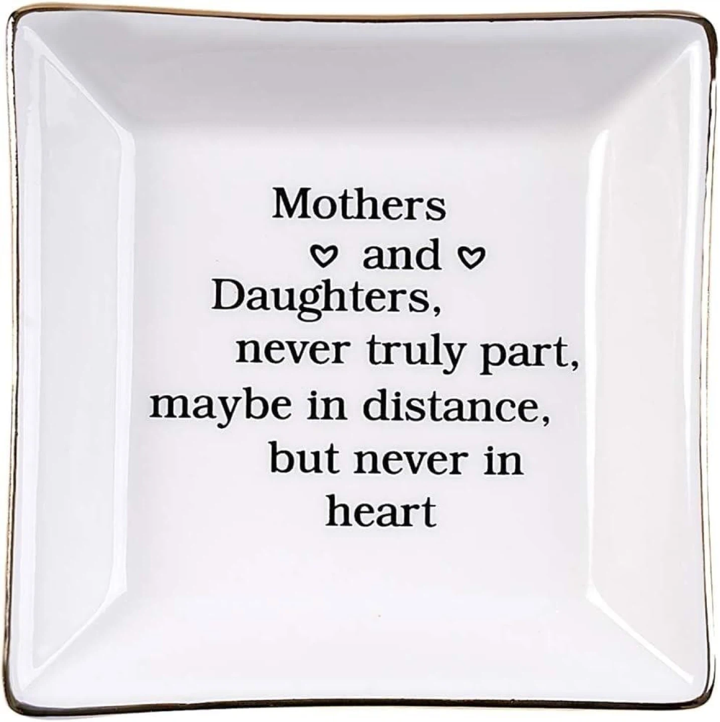 Set of 4 Ceramic Dishes - Mother Daughter Theme
