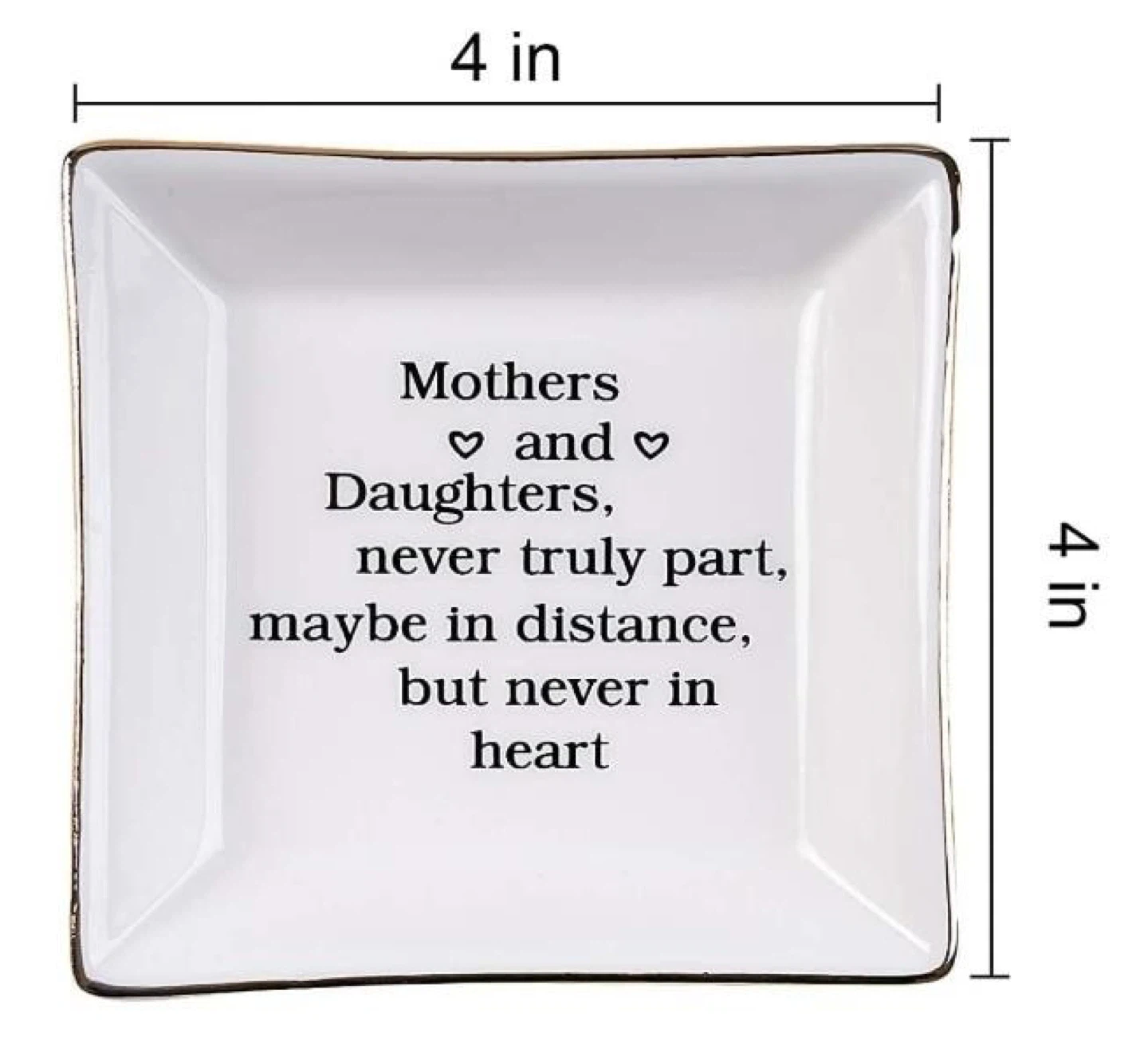 Set of 4 Ceramic Dishes - Mother Daughter Theme - photo 2