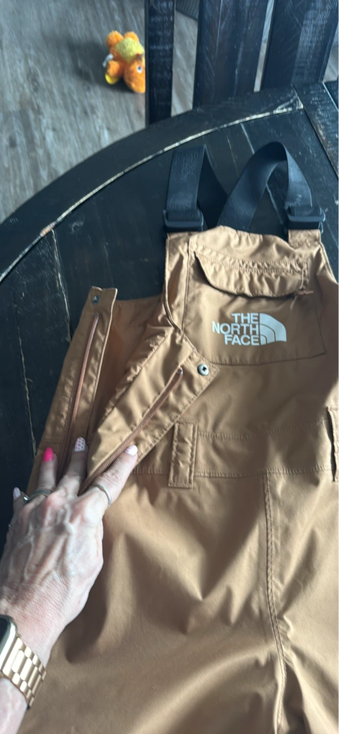 The North Face Boys Tan Ski Jacket and Bib Pants Set - photo 2