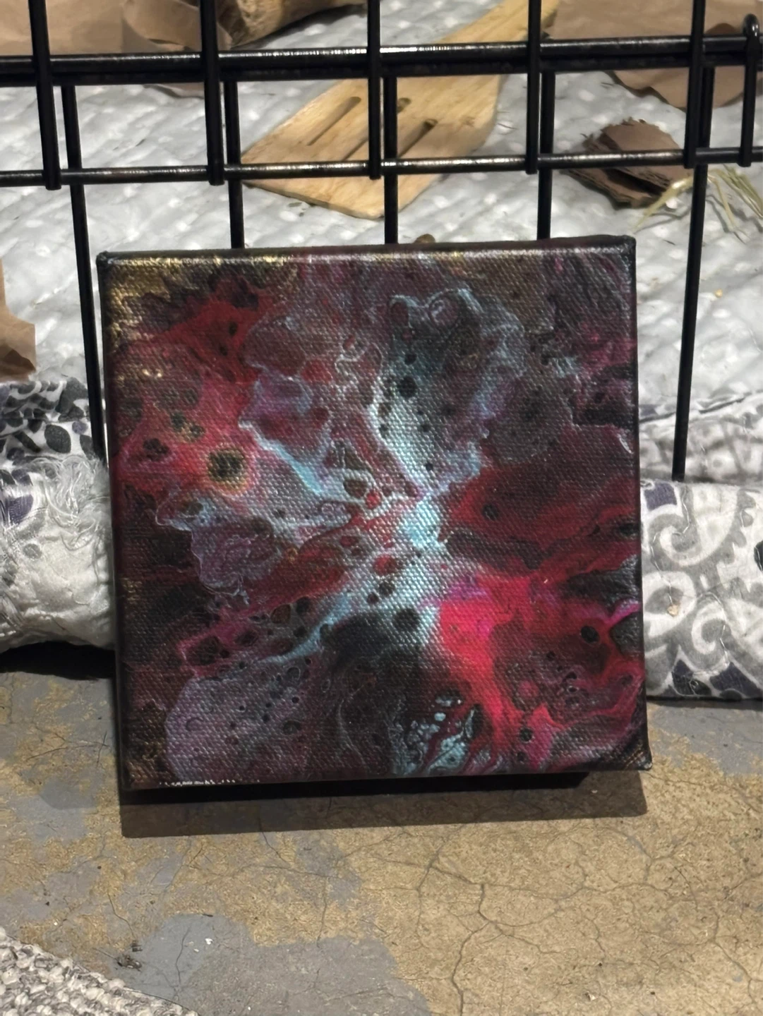 Abstract Acrylic Pour Painting