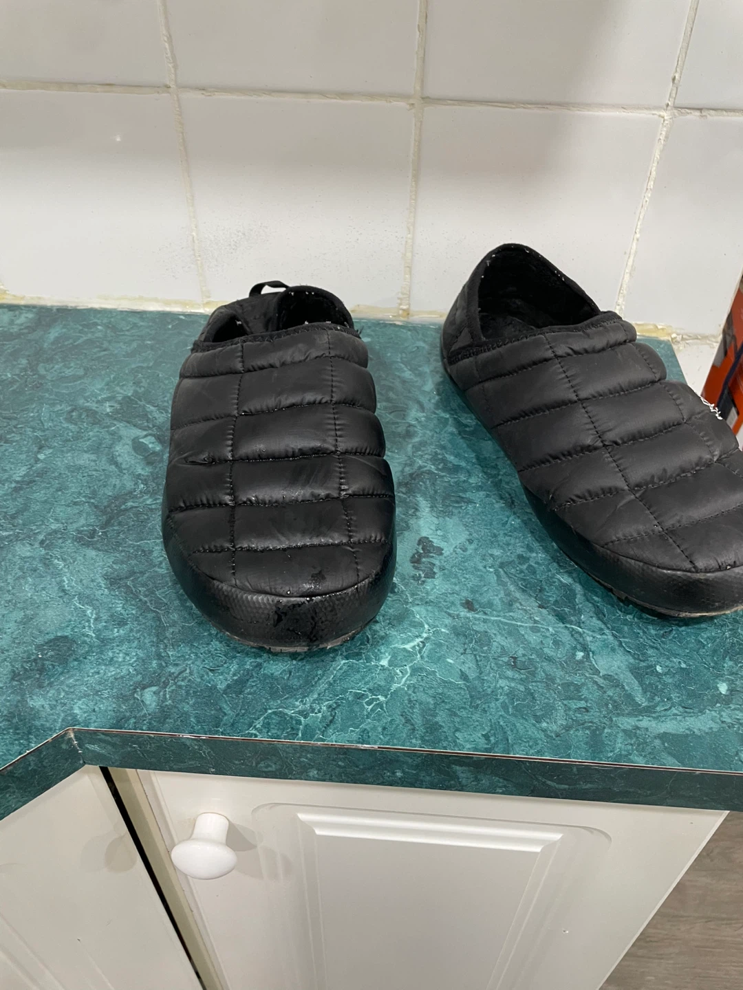 The North Face Black Puffer Slippers