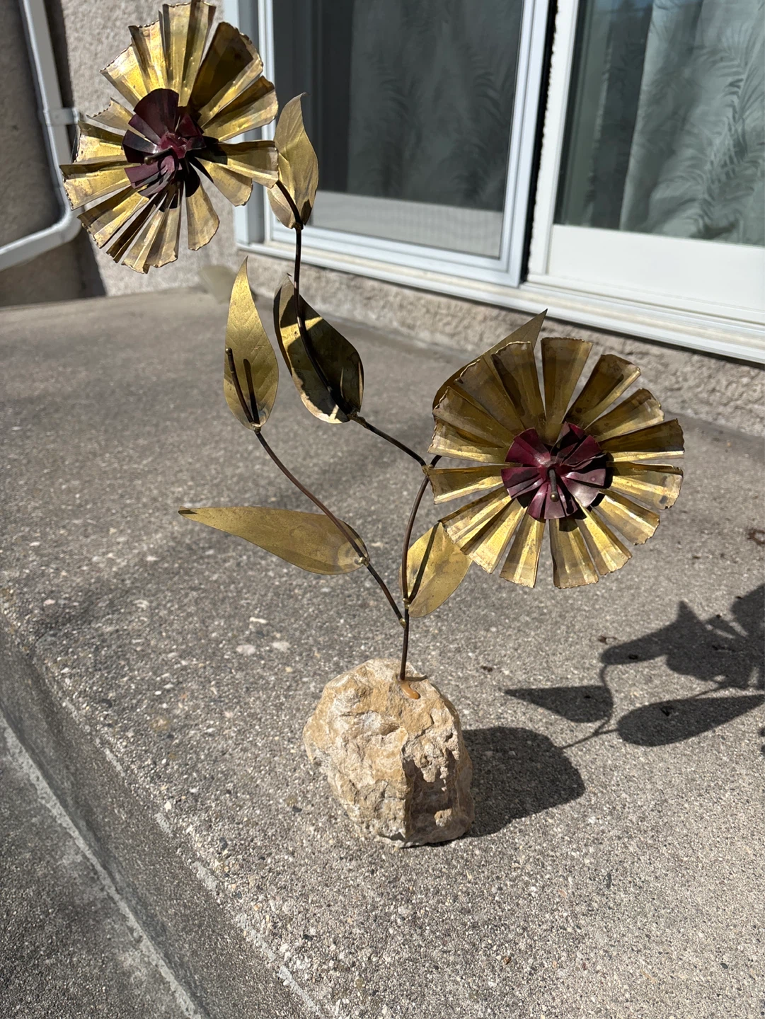 Metal Flower Sculpture