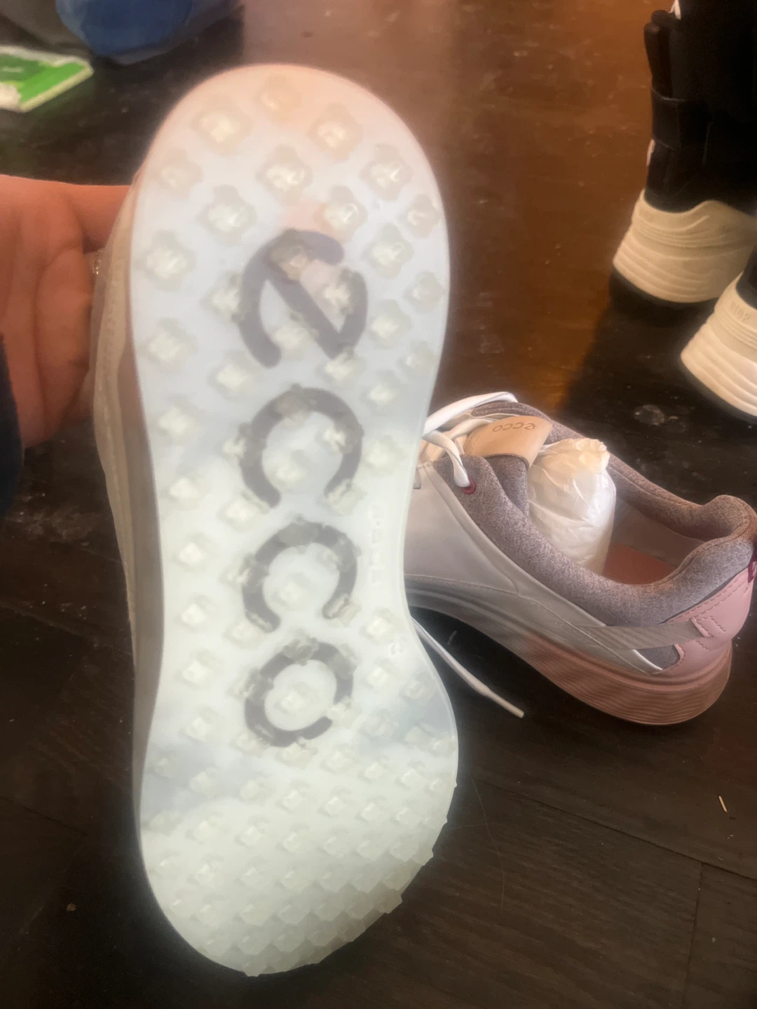 Ecco Women's Golf Shoes GORE-TEX White Pink Size 8.5 - photo 4