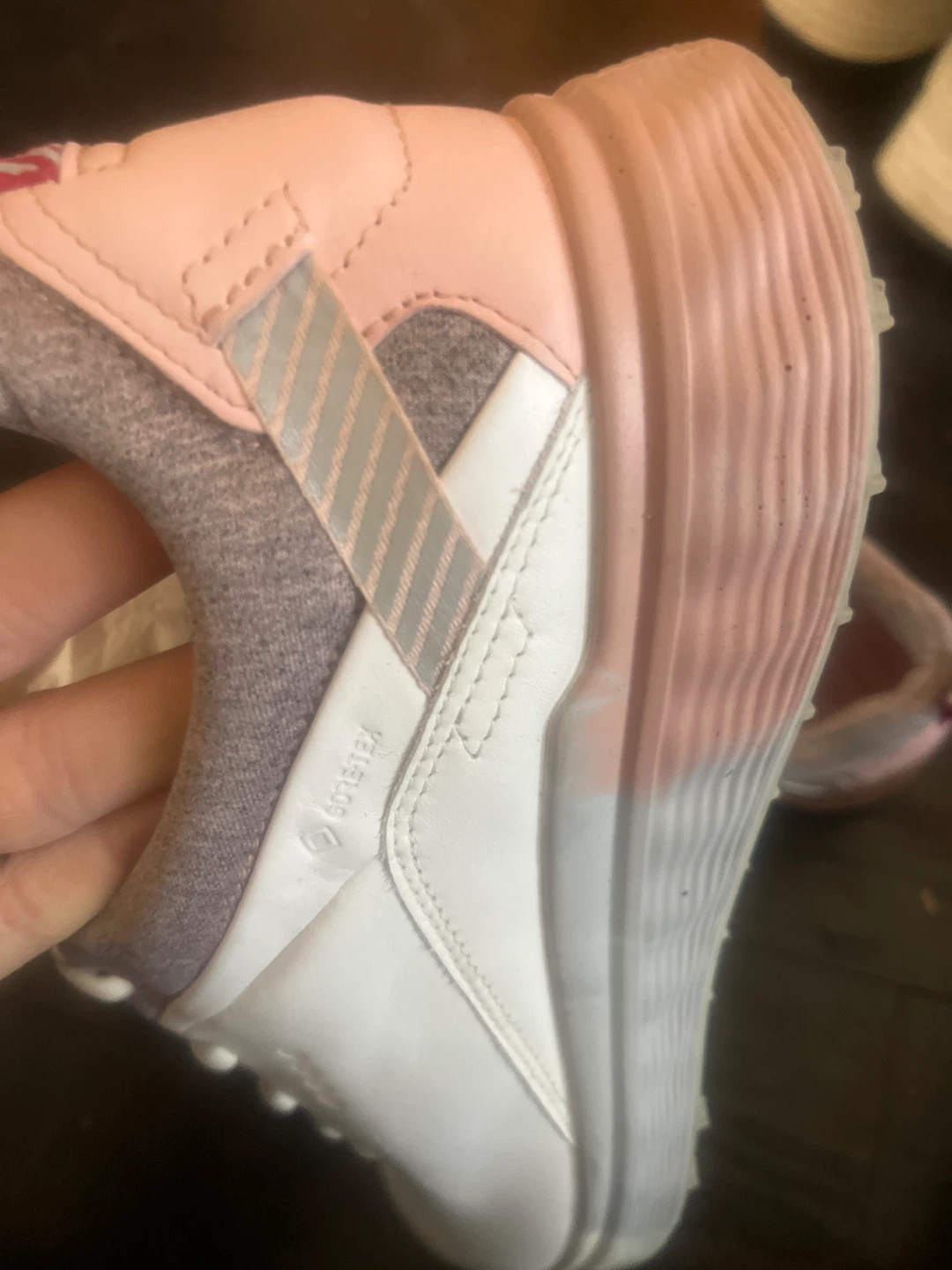 Ecco Women's Golf Shoes GORE-TEX White Pink Size 8.5 - photo 5